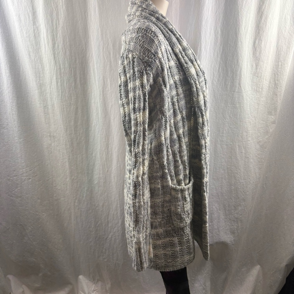 RACHEL Rachel Roy Textured Gray Cardigan S - Picture 3 of 9